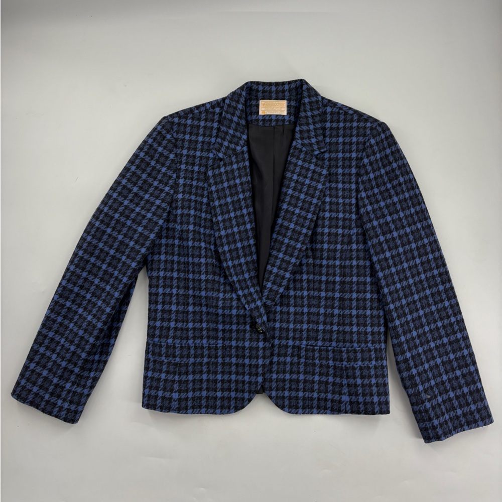Pendleton Navy and Black Plaid Blazer - Picture 8 of 8